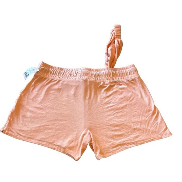 NWT Wildfox Women's M Take it Easy Peach Lounge Shorts With Matching Headband - Picture 2 of 3